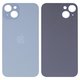 Housing Back Cover compatible with iPhone 15 Plus, (blue, no need to remove the camera glass, HC, big hole)
