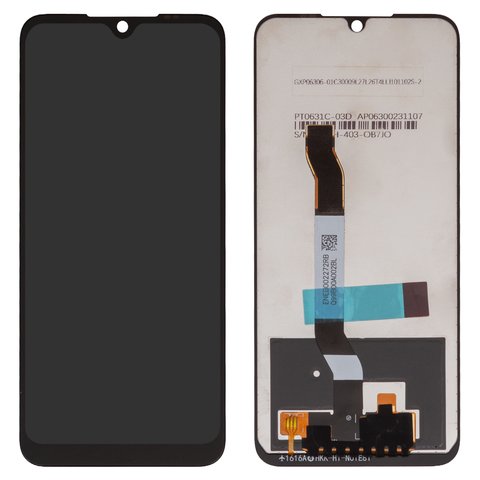 LCD compatible with Xiaomi Redmi Note 8T, black, without logo, without frame, Box
