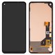 LCD compatible with Google Pixel 5a 5G, (black, with frame, Copy, (TFT))
