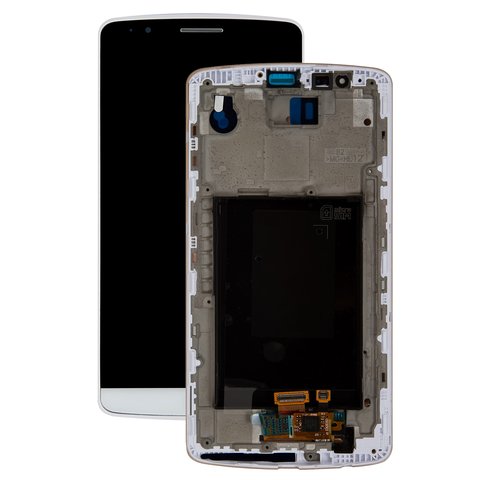 Pantalla LCD puede usarse con LG G3 D855, blanco, Original PRC 