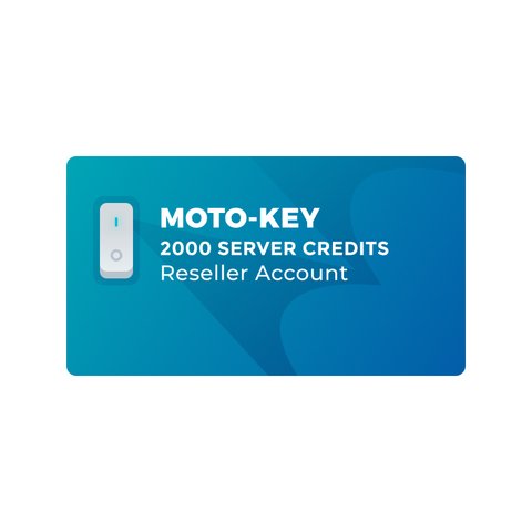 2000 créditos del servidor Moto Key para cuenta de distribuidor