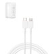 Cable USB puede usarse con celulares Samsung, 2xUSB tipo-C, 100 cm, 3 A, blanco, service pack