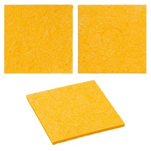 Limpiador de picos Mechanic, esponja de celulosa, 15 mm, 60 mm, 60 mm, amarillo