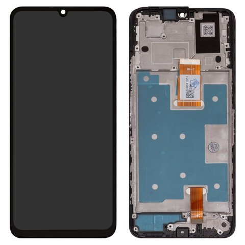 Pantalla LCD puede usarse con Huawei Honor X7a, negro, con marco, High Copy, TXDI675EBAPU 5, RKY LX1, RKY LX2, RKY LX3