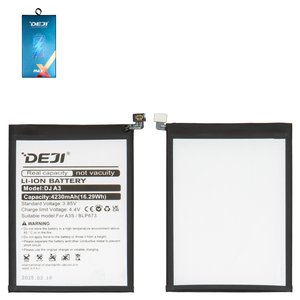 Batería Deji BLP673 puede usarse con Oppo A12, A31, A3s, A5, A5s, A7, Li ion, 3.85 V, 4230 mAh