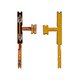 Cable flex puede usarse con Motorola Moto G24, Moto G24 Power, del botón de volumen, del botón de encendido, Original (PRC)