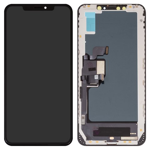 Pantalla LCD puede usarse con iPhone XS Max, negro, con marco, AAA, TFT , ZY, LTPS FHD