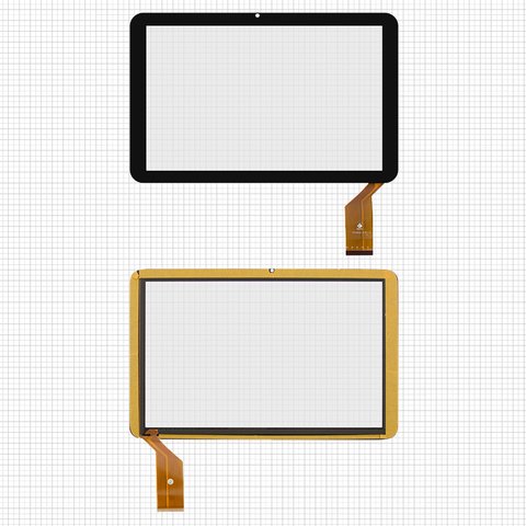 Сенсорный экран для China Tablet PC 10,1"; AllFine Fine10, черный, 246 мм, 50 pin, 157 мм, емкостный, 10,1", #TPC 0618 Ver3.0