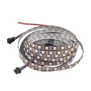 Светодиодная лента RGB SMD5050, WS2813 черная, с управлением, IP20, 5 В, 60 диодов м, 1 м 