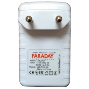 AC DC преобразователь Faraday WM 12 Вт, 5 В, 2 А