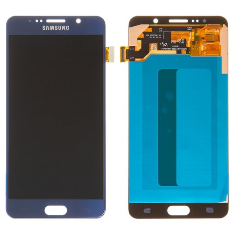 Дисплей для Samsung N9200 Galaxy Note 5, N920C Galaxy Note 5, N920F Galaxy Note 5, синий, без рамки, High Copy, OLED