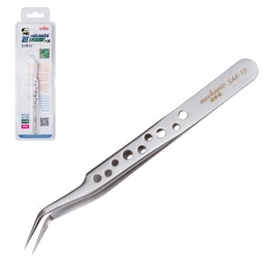 Пінцет монтажний Mechanic SAK 15, вигнутий, 120 мм