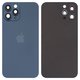 Задняя панель корпуса для iPhone 12 Pro Max, синяя, со стеклом камеры, small hole