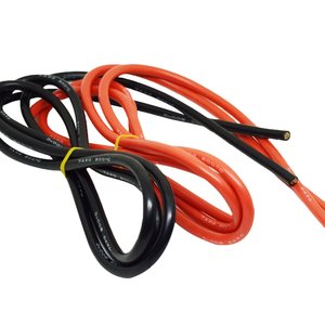 Провід в силіконовій ізоляції 7AWG, 12 мм², 1 м, червоний, UL3135