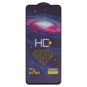 Захисне скло All Spares для Samsung A055 Galaxy A05, A057 Galaxy A05s, 0,33 мм 9H, сумісне з чохлом, Full Glue, чорний, HD+