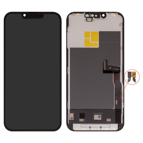 Дисплей для iPhone 13 Pro, черный, с рамкой, HC, OLED  DD OLED, 120Hz