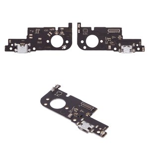 Шлейф для ZTE Blade A52, коннектора зарядки, с микрофоном, с компонентами, High Copy, плата зарядки