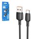 USB кабель Borofone BX93, USB тип-C, USB тип-A, 100 см, 100 Вт, 6 А, чорний, #6941991103179