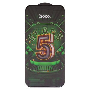 Защитное стекло Hoco G12 для Apple iPhone 13 Pro Max, iPhone 14 Plus, 5D Full Glue, без упаковки , черный