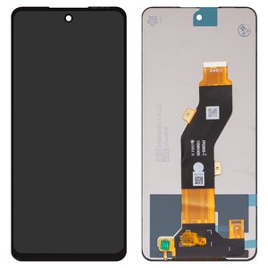 Дисплей для Tecno Pop 8, Spark 20 KJ5 , Spark 20C BG7 , Spark Go 2024  BG6 ; Infinix Hot 40i X6528B , Smart 8 X6525 , черный, без рамки, Оригинал переклеено стекло , FPC6615