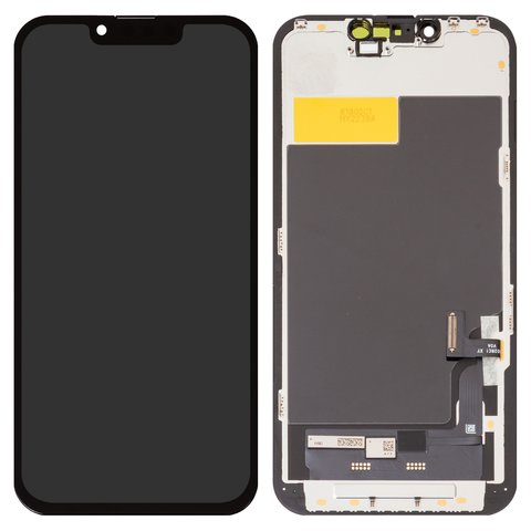 Дисплей для iPhone 13, черный, с рамкой, AAA, без упаковки, TFT , ZY, LTPS HD+