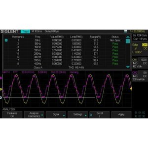 Програмне розширення "аналіз потужності" SIGLENT SDS 2000X PA