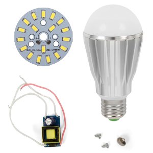 Juego de piezas para armar lámpara LED regulable SQ-Q17 5730 9 W (luz blanca fría, E27) Juego de piezas para armar lámpara LED regulable SQ-Q17 5730 9 W (luz blanca fría, E27)