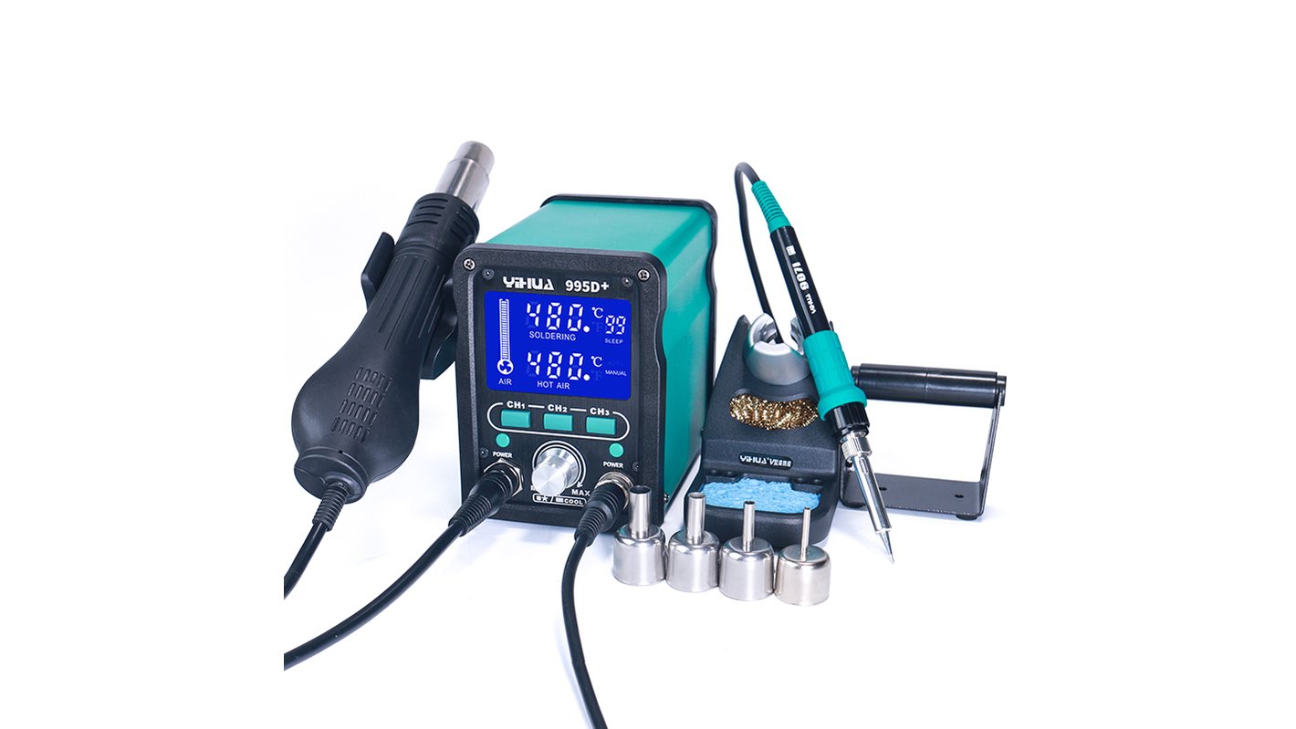 2 IN 1 HOT AIR REWORK SOLDERING IRON STATION YH-995D MULTIPLE FUNCTIONS UK 